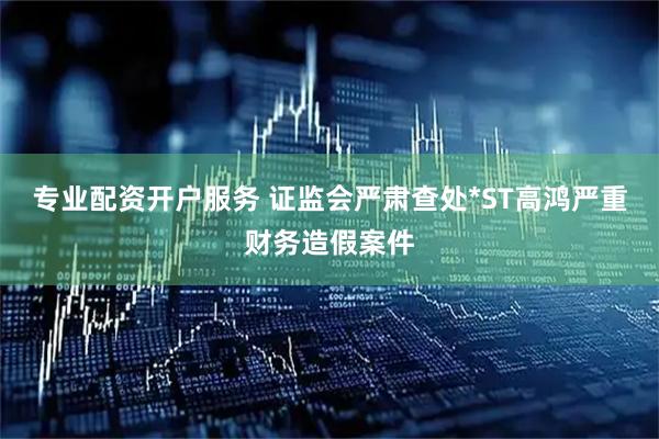 专业配资开户服务 证监会严肃查处*ST高鸿严重财务造假案件